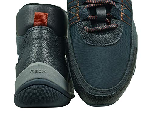 Geox Mujer Botas KANDER, señora Botas con Cordones,Zapatillas High Top,Calzado Deportivo,Cordones,Removable Insole,Blau,40 EU / 7 UK