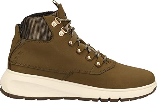 Geox Mujer Botines AERANTIS 4X4 ABX, señora Botines con Cordones,Medias Botas,Removable Insole,Impermeable,Transpirable,Olive,37 EU / 4 UK