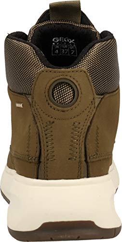 Geox Mujer Botines AERANTIS 4X4 ABX, señora Botines con Cordones,Medias Botas,Removable Insole,Impermeable,Transpirable,Olive,37 EU / 4 UK