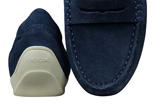Geox Mujer Mocasines D Yuki, señora Zapatilla Deportiva, Calzado de Medio Zapato,Slip-on,Zapato de Ocio,Slip-in Abierto,DK Navy,38 EU / 5 UK