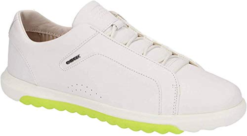 Geox Mujer Slip On NEXSIDE, señora Zapatillas,Zapatos Deportivos,Zapatillas,Slip on,elástico,Transpirable,White,39 EU / 6 UK