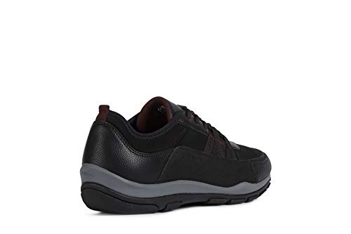 Geox Mujer Zapatos con Cordones KANDER,señora Zapatos Deportivos,Calzado,con Cordones,para Exterior,Deportivo,Removable Insole,Schwarz,39 EU/6 UK