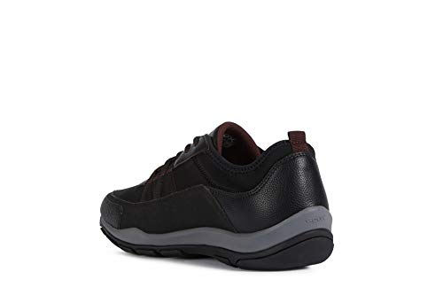 Geox Mujer Zapatos con Cordones KANDER,señora Zapatos Deportivos,Calzado,con Cordones,para Exterior,Deportivo,Removable Insole,Schwarz,39 EU/6 UK