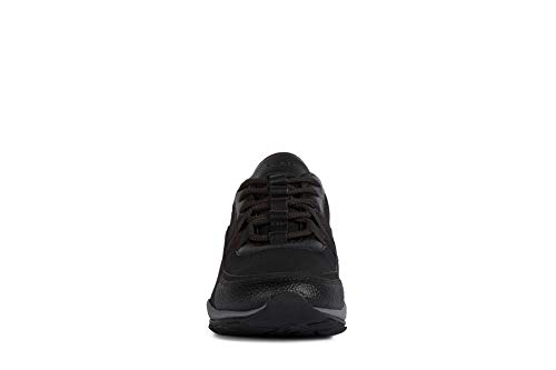 Geox Mujer Zapatos con Cordones KANDER,señora Zapatos Deportivos,Calzado,con Cordones,para Exterior,Deportivo,Removable Insole,Schwarz,39 EU/6 UK