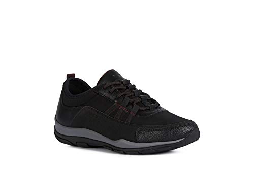 Geox Mujer Zapatos con Cordones KANDER,señora Zapatos Deportivos,Calzado,con Cordones,para Exterior,Deportivo,Removable Insole,Schwarz,39 EU/6 UK