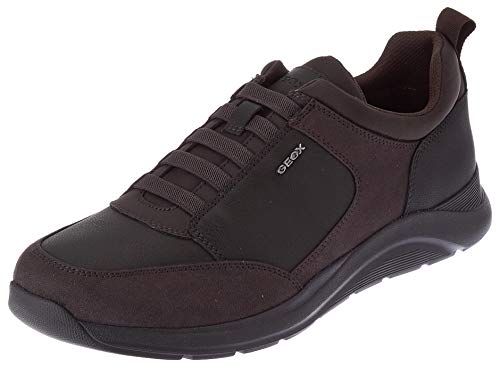 GEOX U DAMIANO D DK COFFEE/MUD Men's Trainers Low-Top Trainers size 42(EU)