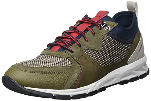 Geox U Delray A, Zapatillas Hombre, Militar, 43 EU