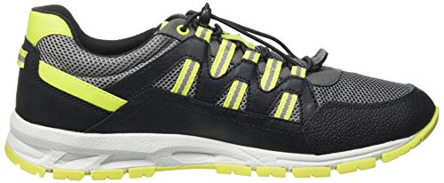Geox U Delray A, Zapatillas Hombre, Negro y Gris, 40 EU