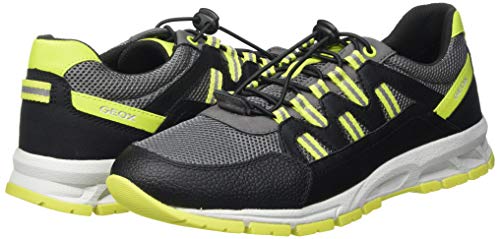 Geox U Delray A, Zapatillas Hombre, Negro y Gris, 40 EU