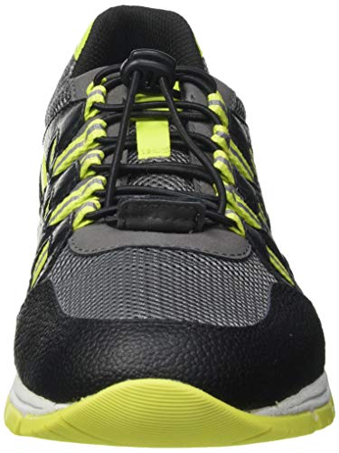 Geox U Delray A, Zapatillas Hombre, Negro y Gris, 40 EU