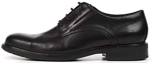 Geox U Dublin A, Derby Hombre, Negro (BLACKC9999), 42 EU