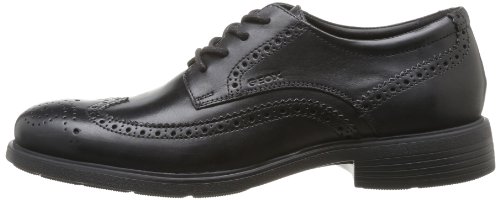 Geox U Dublin B, Zapatos de Cordones Brogue Hombre, Negro (BLACKC9999), 41 EU