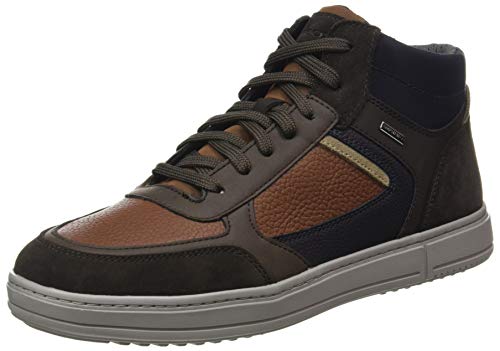 GEOX U LEVICO B ABX C BROWNCOTTO/DK COFFEE Men's Trainers Hi-Top Trainers size 42(EU)