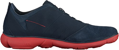 Geox U Nebula B, Zapatillas para Hombre, Azul (Blue/Red C0200), 41 EU