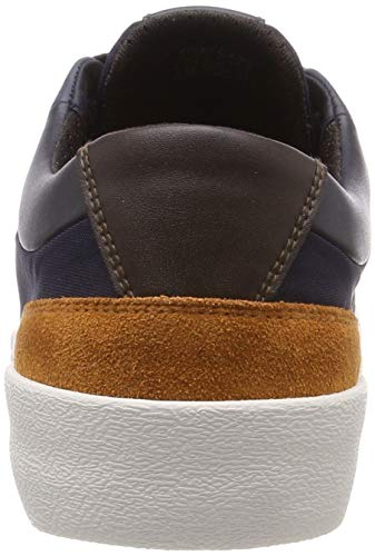 Geox U WARLEY B, Zapatillas Hombre, Azul (Navy/Coffee C4339), 45 EU