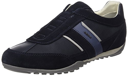 Geox U Wells A, Zapatillas Hombre, Azul (Navy), 44 EU