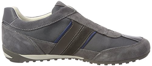 Geox U Wells A, Zapatillas Hombre, Gris (Dark Grey), 43 EU