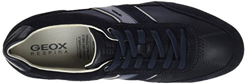 Geox U Wells C, Zapatillas Hombre, Azul (Dark Navy), 41 EU