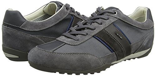 Geox U Wells C, Zapatillas Hombre, Gris (Dark Grey), 43 EU