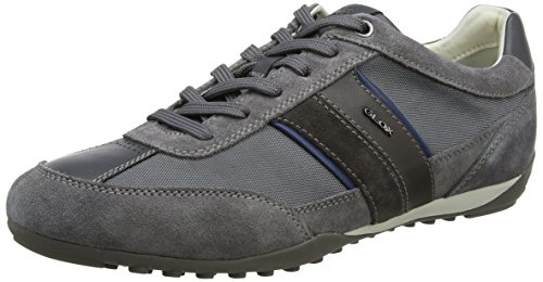 Geox U Wells C, Zapatillas Hombre, Gris (Dark Grey), 43 EU