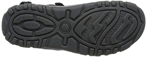 Geox UOMO Sandal Strada A, Sandalia con Pulsera Hombre, Negro (Black), 46 EU