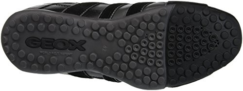 Geox UOMO Snake A, Zapatillas Hombre, Gris (Black/Anthracite C9270), 47 EU