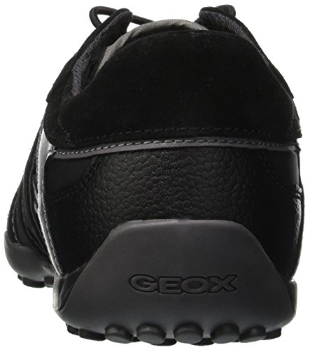 Geox UOMO Snake A, Zapatillas Hombre, Gris (Black/Anthracite C9270), 47 EU