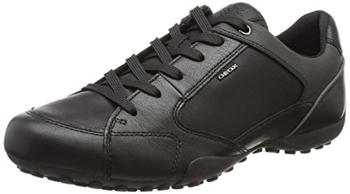 Geox UOMO Snake A, Zapatillas Hombre, Negro (Black), 39 EU
