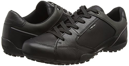 Geox UOMO Snake A, Zapatillas Hombre, Negro (Black), 39 EU