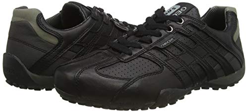 Geox UOMO Snake K, Zapatillas Hombre, Negro (Black C9999), 41 EU