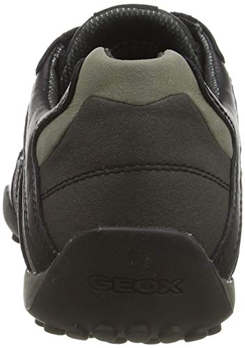 Geox UOMO Snake K, Zapatillas Hombre, Negro (Black C9999), 41 EU