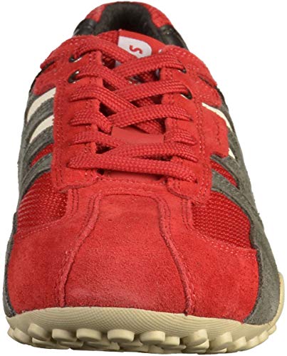 Geox UOMO Snake K, Zapatillas Hombre, Red (Red/Black C0020), 41 EU