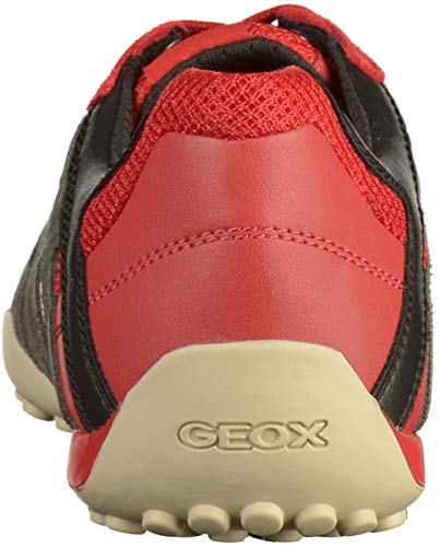 Geox UOMO Snake K, Zapatillas Hombre, Red (Red/Black C0020), 41 EU