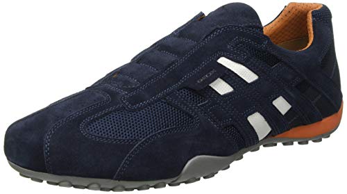 Geox UOMO Snake L, Zapatillas Hombre, Azul (Navy C4002), 42 EU