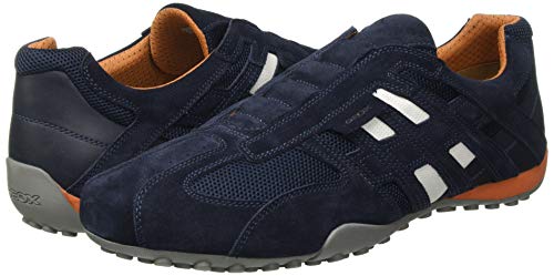 Geox UOMO Snake L, Zapatillas Hombre, Azul (Navy C4002), 42 EU