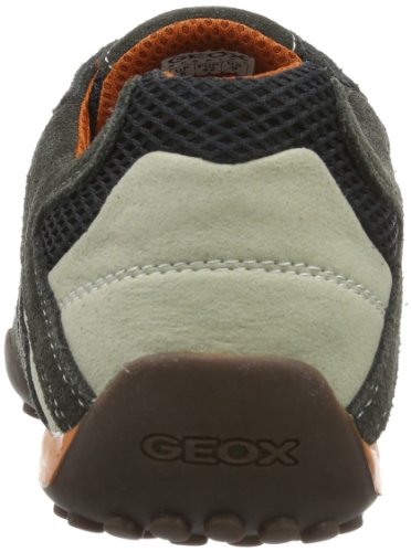 Geox UOMO Snake L, Zapatillas Hombre, Gris (Dk Grey/Off White C1300), 42 EU