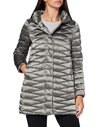 Geox W Jaysen Capa de Pluma, Dark Cloudy Grey, 50 para Mujer