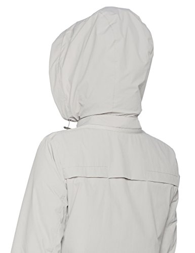 Geox Woman Jacket Chaqueta, Gris (SESAME GREY F1400), 44 para Mujer