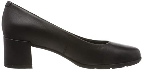 Geox Women's D New Annya Mid A Closed Toe Heels, Black (Black C9997), 7.5 UK