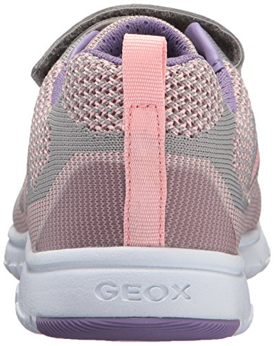 Geox - Xunday Girl 1 Niños, Unisex, Gris (Gris/melocotón), 39 M EU Big Kid (6 US)