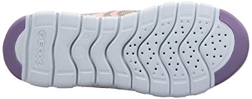 Geox - Xunday Girl 1 Niños, Unisex, Gris (Gris/melocotón), 39 M EU Big Kid (6 US)