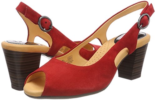 Gerry Weber Shoes Lotta 12, Zapatos con Tira de Tobillo Mujer, Rojo, 36 EU