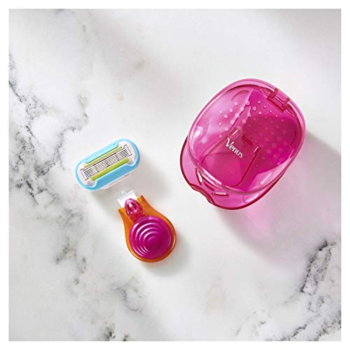 Gillette Venus Snap Maquinilla de Afeitar Mujer Portátil de 5 Hojas con Revestimento Similar al Diamante