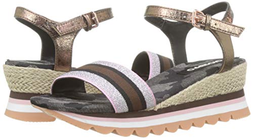 Gioseppo 48910, Sandalias con Plataforma Mujer, Multicolor (Camuflaje 000), 37 EU