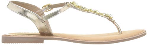 Gioseppo 49056, Sandalias con Tira a T Mujer, Dorado (Oro 000), 37 EU