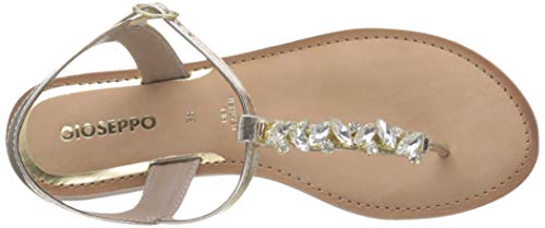 Gioseppo 49056, Sandalias con Tira a T Mujer, Dorado (Oro 000), 37 EU