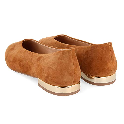 Gioseppo Corinth, Bailarinas con Punta Cerrada Mujer, Marrón (Cuero Cuero), 39 EU