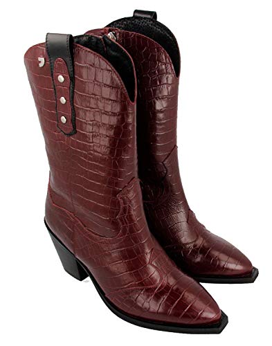 Gioseppo Rerik, Bota a la Altura de la Pantorrilla Mujer, Burdeos, 37 EU