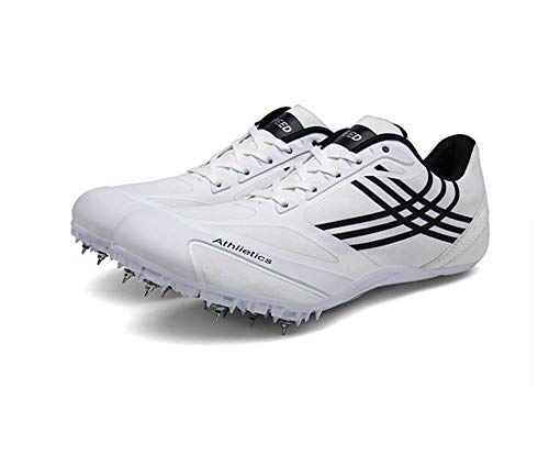 GLEYDY Zapatillas De Atletismo para Hombres, Zapatillas Clavos para Correr Livianos 8 Clavos para Sprint Unisex Zapatos De Salto Largo Competencia Transpirable Dedicado,002,40EU