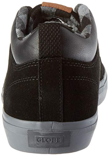 Globe GS Chukka, Zapatilla de Skate Unisex Adulto, Negro/Charcoal/Tela Escocesa, 45 EU